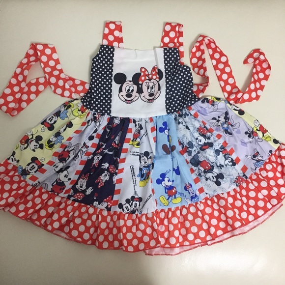 Minnie Mouse Mickey Mouse Cute Twirl Dress - Picture 2 of 11